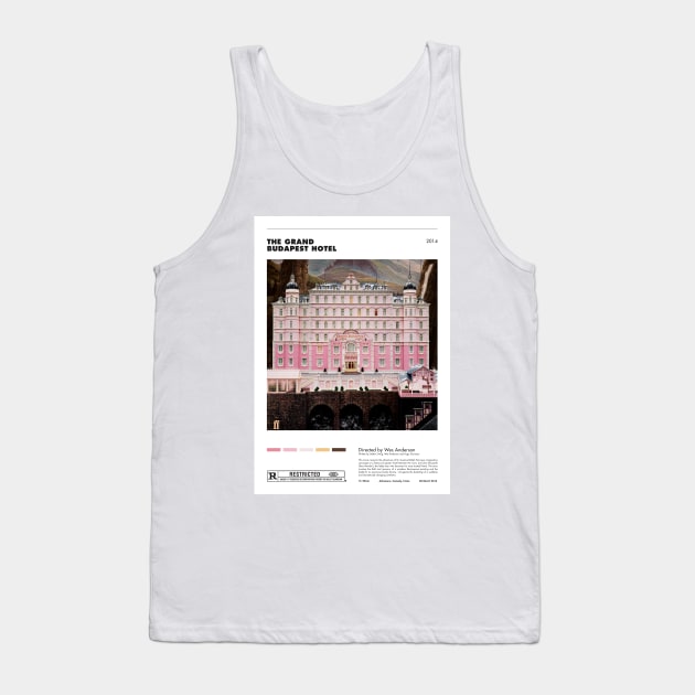 The Grand Budapest Hotel - Minimalist Poster Tank Top by notalizard